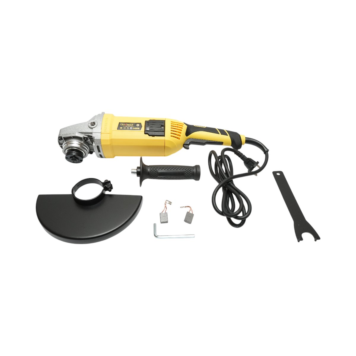 Polizor unghiular flex 2400W, 220V disc 230mm, viteza 6500 r/mmin Crownman